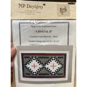 NP Designs 1998 Rugs Of The Southwest Series Crystal II  Ctd Cross Stitch